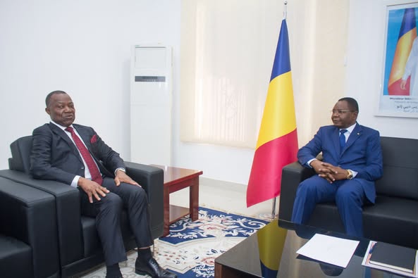 Tchad : Le président de la Cour Constitutionnelle gabonaise reçu à la Primature à Ndjamena