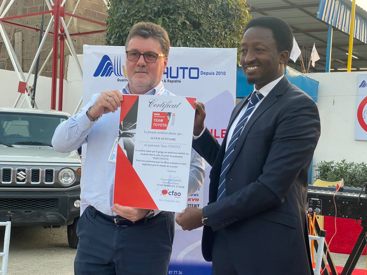 CFAO Mobility Tchad et Team Toyota à Alvess Auto signent un accord de partenariat stratégique