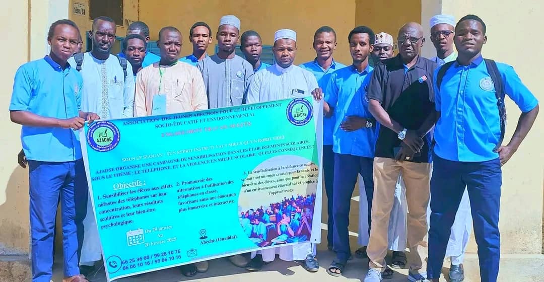 Tchad : sensibilisation au lycée Mahamat Yacoub Dobio d'Abéché sur les dangers du téléphone et la violence scolaire