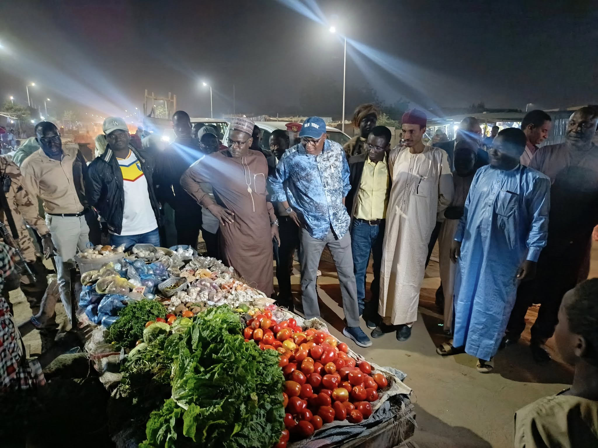 N'Djaména s'illumine : Le ministre de l'Énergie inspecte les nouveaux lampadaires solaires