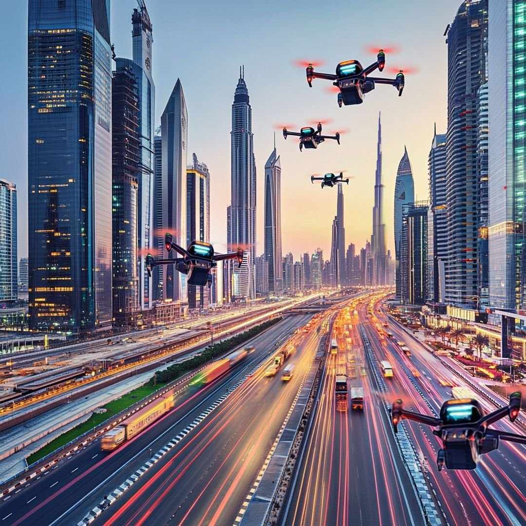 Émirats Arabes Unis :  cartographie des couloirs aériens pour les taxis aériens et les drones de fret