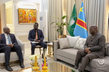 RDC - Rencontre entre Félix Tshisekedi et le Secrétaire d'État britannique aux Affaires étrangères, du Commonwealth et du Développement