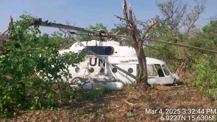 RCA : Crash d'un hélicoptère de l'ONU près de Bocaranga - Deux morts