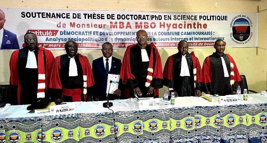 Décentralisation : Hyacinthe Mba Mbo consigne les dynamiques des acteurs dans une thèse de doctorat PhD