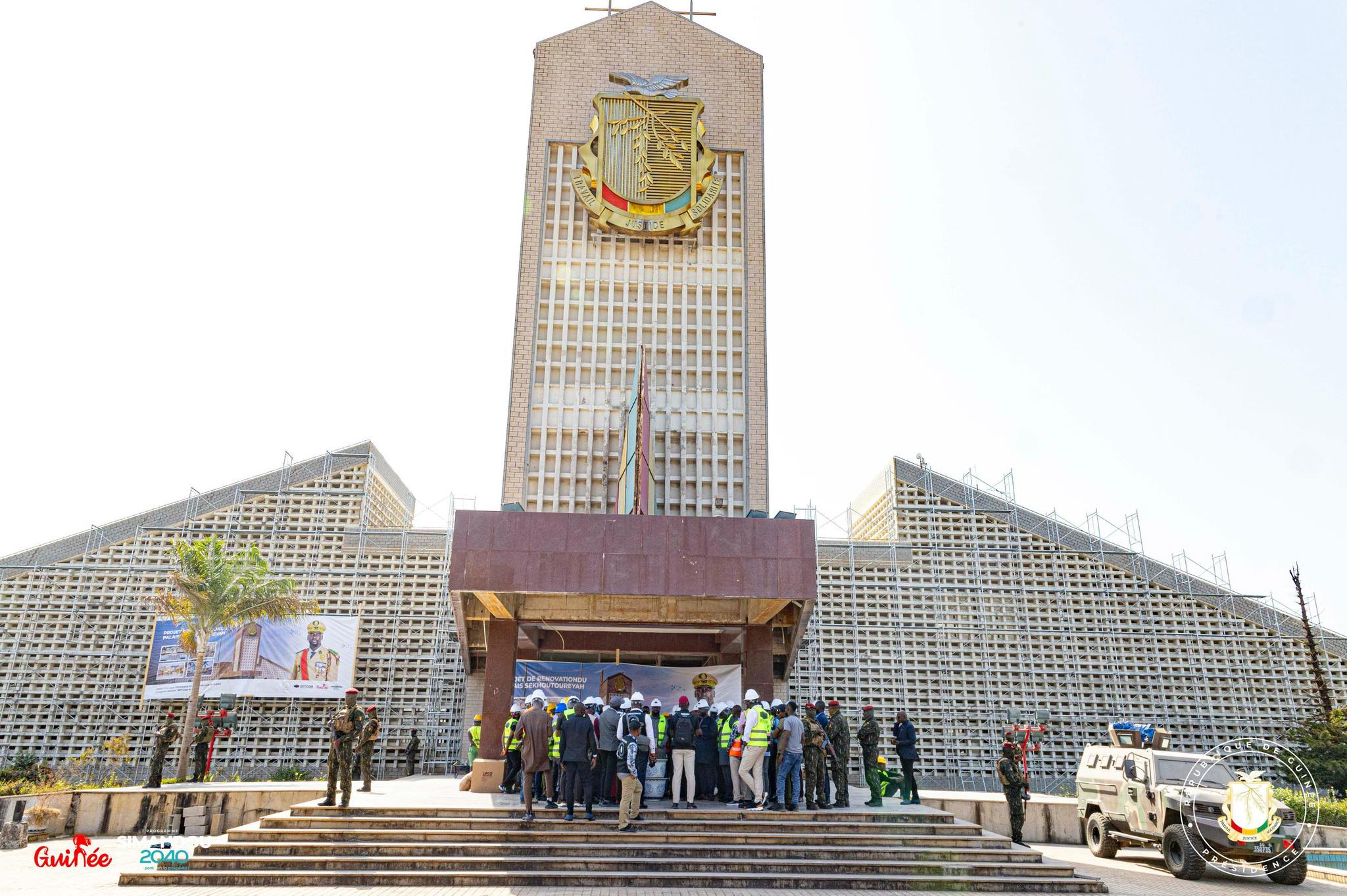 Guinée : lancement des travaux de rénovation du Palais Sekhoutouréya