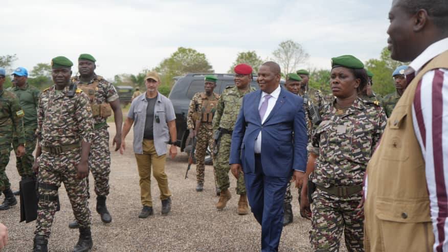 RCA - Visite présidentielle au camp militaire de Béréngo : Renforcement des capacités des forces spéciales centrafricaines