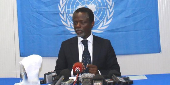 Centrafrique : Le Représentant spécial de l'ONU, Parfait Onanga-Anyanga prend note des résultats provisoires de la présidentielle. © ONU