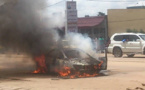 N’Djamena : un véhicule prend feu dans le 8ème arrondissement