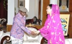 Tchad : Le musicien congolais Papa Wemba reçu par la Première Dame