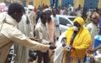 Tchad : au marché d'Ati, distribution de masques offerts par un ministre