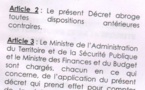 Tchad : Les Sous-préfets Adjoints relevés de leurs postes sur tout le territoire