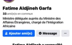 Tchad : Attention aux faux profils Facebook de la Ministre Déléguée Fatime Aldjineh Garfa