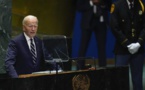 Le président Joe Biden prononce son dernier discours à l'Assemblée de l'ONU. Photo : AP Photo/Julia Demaree Nikhinson