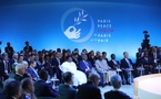 Dignitaires présents à l’événement en 2023. Photo : parispeaceforum.org