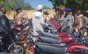 Tchad : Au Sila, 100 motos et 3 ambulances remis pour renforcer la sécurité et les services de santé