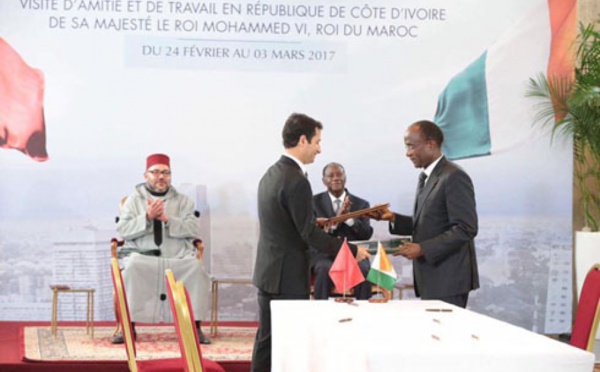 Le Roi Mohammed VI en visite officielle de Travail et d’Amitié en Côte d’Ivoire : une visite à orientation hautement économique