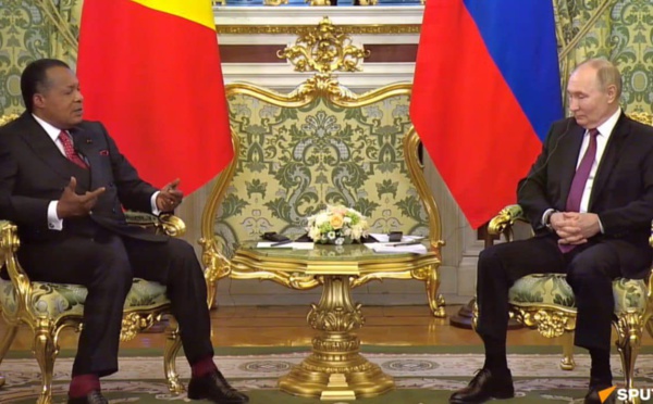 Russie-Congo : énergie et défense au centre des entretiens entre Poutine et Sassou N'guesso