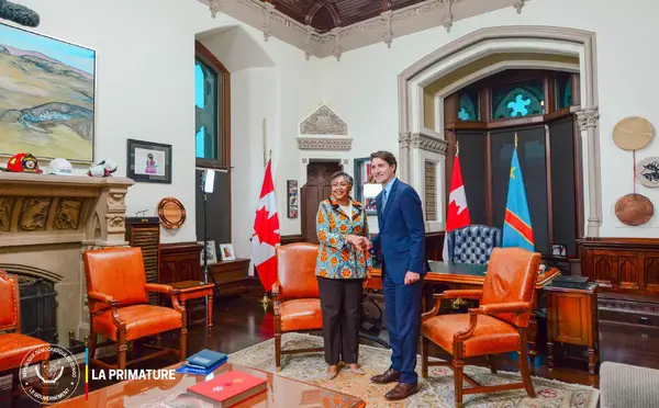 RDC-CANADA : tête-à-tête entre la Première ministre Judith Suminwa Tuluka et son homologue canadien