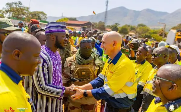 Guinée - Le projet Simandou prend forme : le Général Amara inspecte les avancées à Beyla