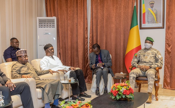 Mali : le président de la Transition reçoit une délégation ghanéenne