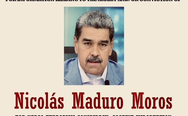 USA : Une récompense de 25 millions de dollars pour des informations sur Nicolas Maduro