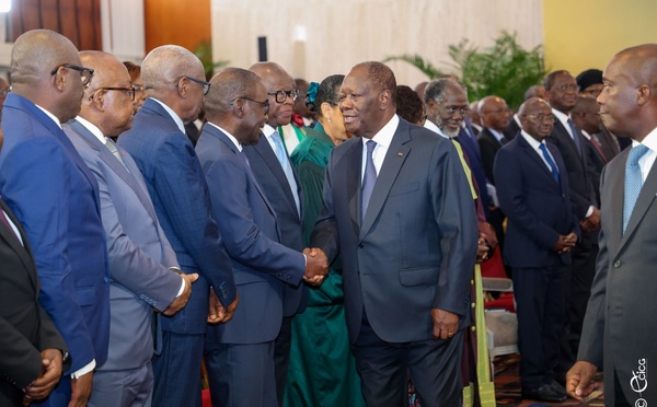 Côte d’Ivoire : le président Alassane Ouattara assure le secteur privé du soutien de l’Etat