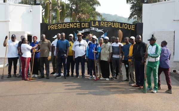 RCA - Bangui : Le Palais de la Renaissance brille de propreté grâce à l'initiative "Kwa Ti Kodro"