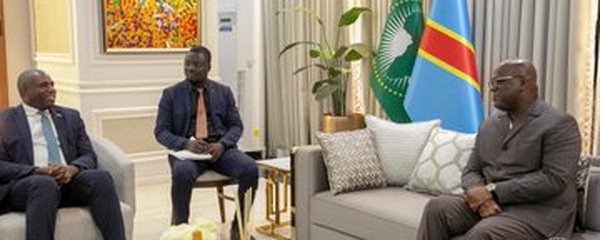 RDC - Rencontre entre Félix Tshisekedi et le Secrétaire d'État britannique aux Affaires étrangères, du Commonwealth et du Développement