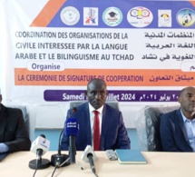 Tchad : Renforcement de la coopération au sein de la société civile arabophone Une convention signée pour promouvoir la langue arabe et le bilinguisme