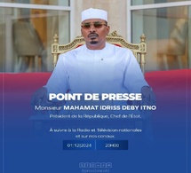 Tchad : le chef de l'État Mahamat Idriss Deby s'exprimera lors d'un point de presse