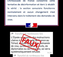 L'Ambassade de France au Tchad dément les rumeurs de suspension des visas