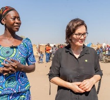 Beatrice Vaugrante, Directrice Générale d'Oxfam-Québec, salue la résilience des déplacés tchadiens