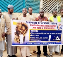 Tchad : l'Association Citoyenneté Active sensibilise sur l'importance de la délivrance de l'acte de naissance