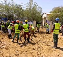 Tchad : Travaux d'aménagement et de nettoyage au Centre de santé de Diguel est